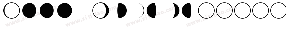 Moon Phases字体转换